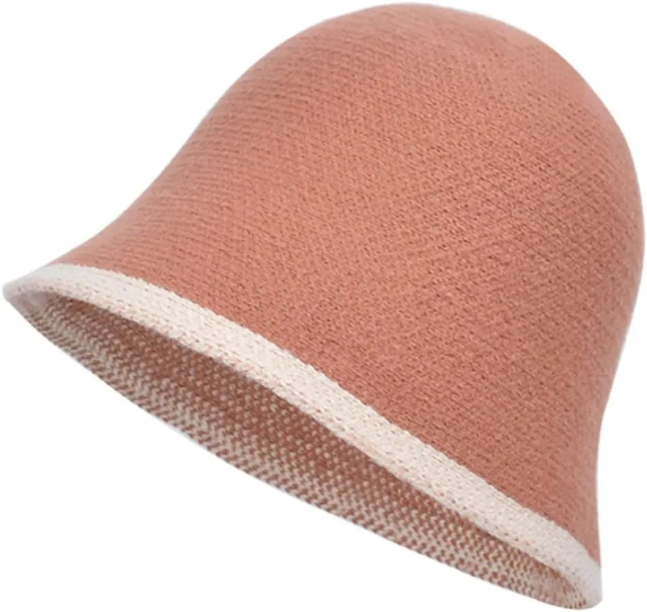 Womens Knitted Bucket Hats Wide Brim Summer Beach Sun Caps for Outdoor UV Protection Crochet Foldable Fishing Hat