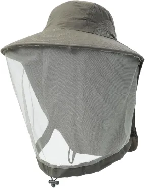 Womens Sun Hat Outdoor UV Protection Wide Brim Fishing Hat with Ponytail Hole Neck Flap for Beach Hiking Camping