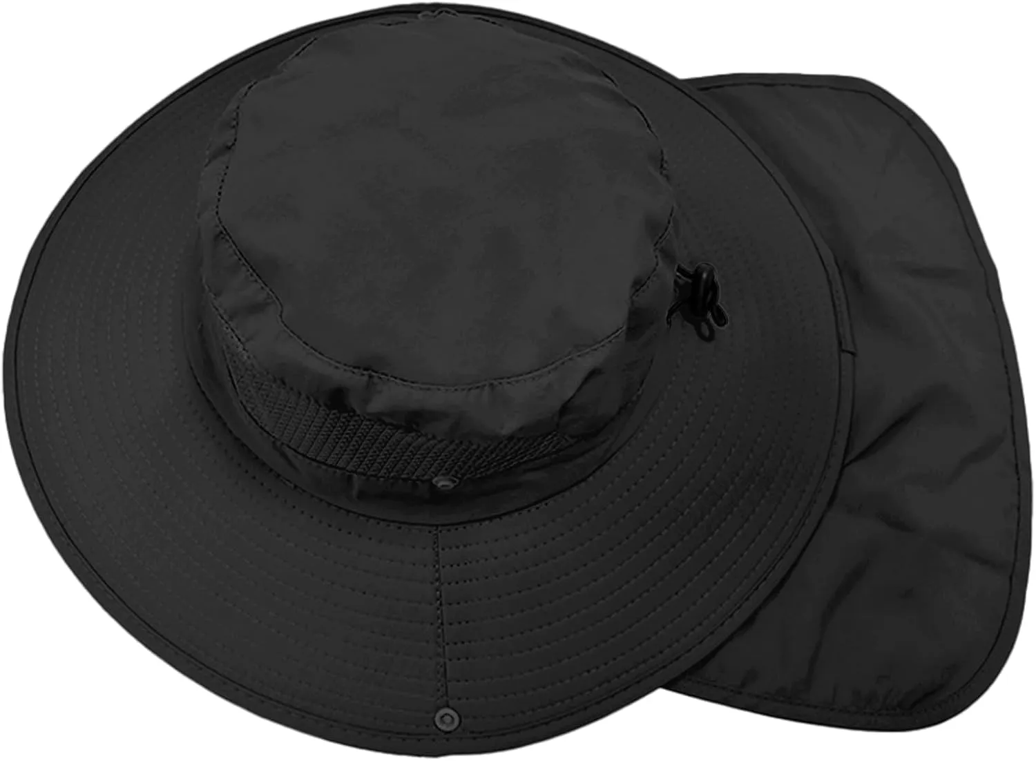 ZOORON Sun Hats for Men Women Fishing Hat with Neck Flap,UPF 50  Sun Hat Waterproof Wide Brim Bucket Hats for Safari Hiking
